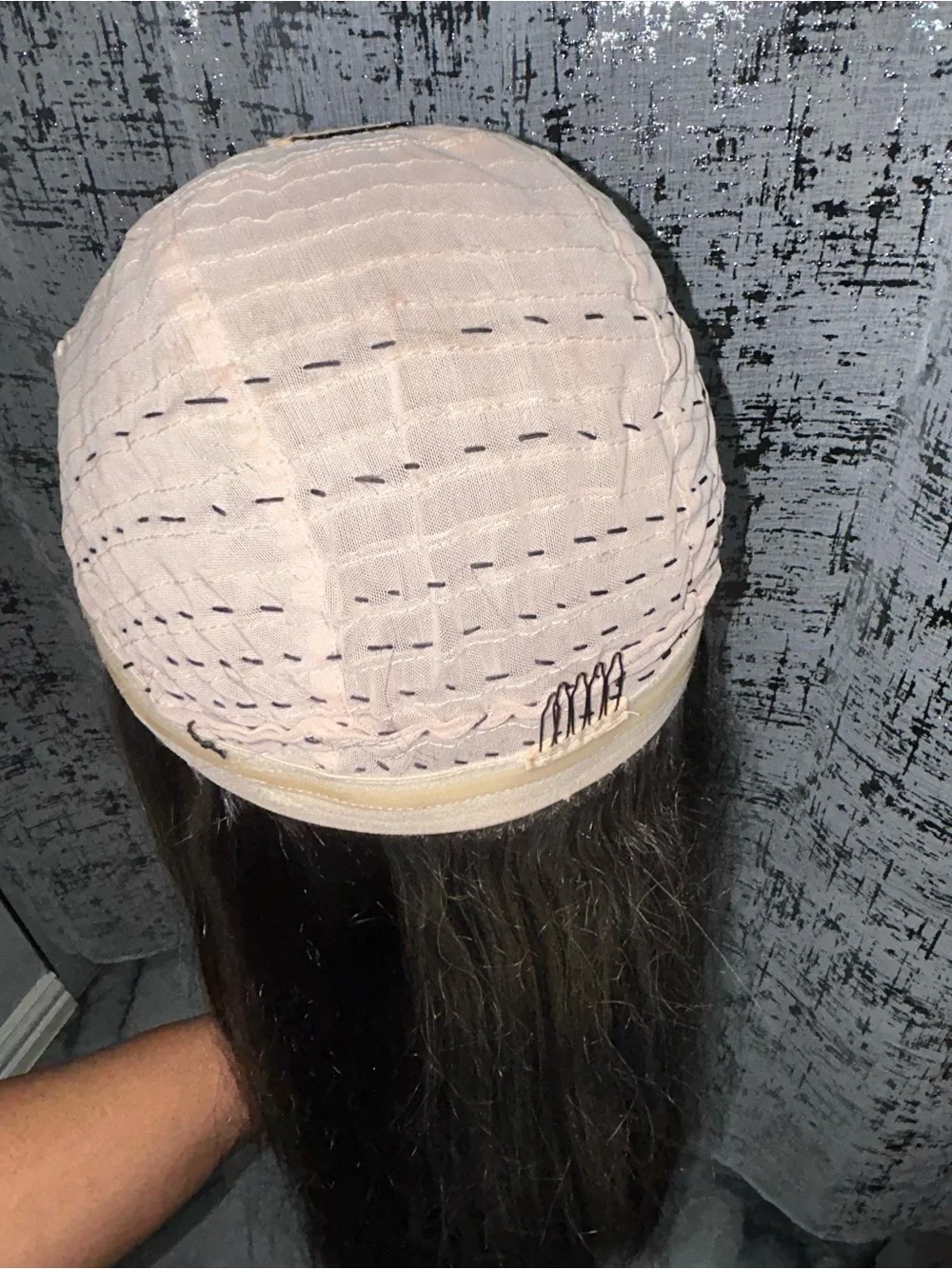 5x5 closure human hair wig with highlights